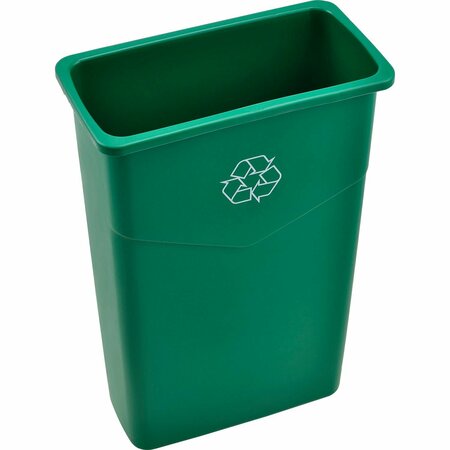 Global Industrial Rectangle Recycling Green, Plastic 261902RGN